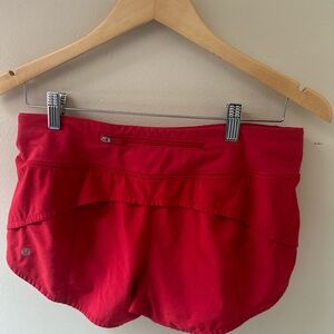 Lulu lemon runner shorts size 6